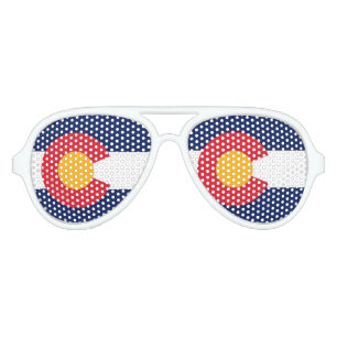 COLORADO FLAG AVIATOR SUNGLASSES