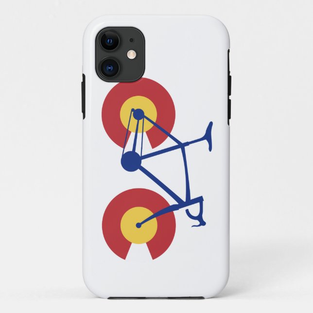 Colorado Flag Bicycle Case-Mate iPhone Case (Back)