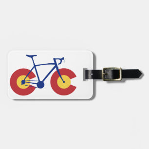 Colorado Flag Bicycle Luggage Tag