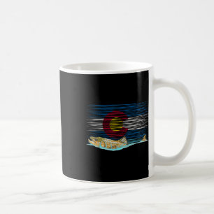 Colorado Flag Brown Trout Fly Fishing Fisherman Vi Coffee Mug