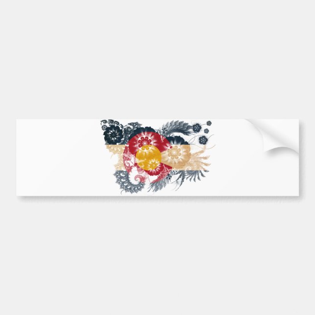 Colorado Flag Bumper Sticker (Front)