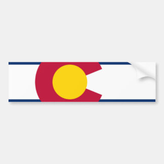 Colorado Flag Bumper Sticker