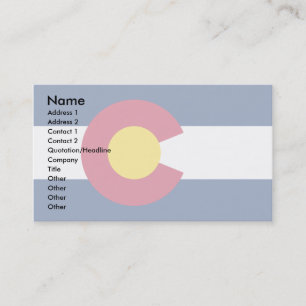 Colorado Flag Business Card