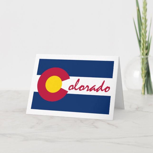Colorado Flag Card (Front)
