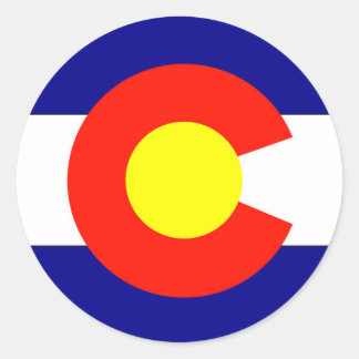 Colorado Flag Classic Round Sticker