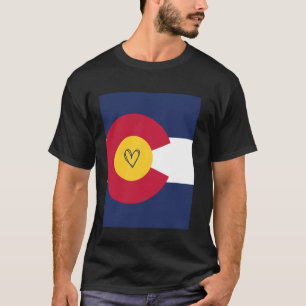 Colorado Flag Coloradan Heart Proud Heritage State T-Shirt