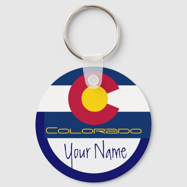 Colorado -  FLAG Key Ring (Front)