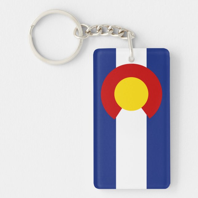 Colorado Flag Key Ring (Front)