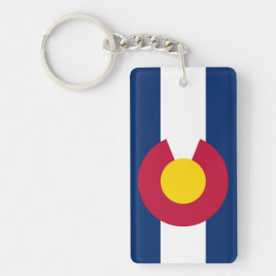 Colorado flag key ring