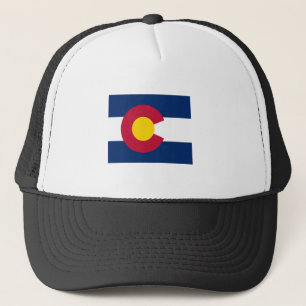 Colorado Flag Map Trucker Hat