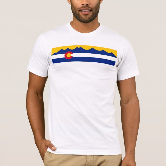 Colorado Flag Mountain Range Shirt (Front)