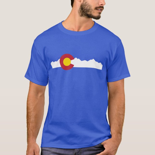 Colorado Flag & Mountains Shirt (Front)