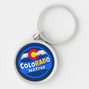 Colorado flag native funny rad keychain