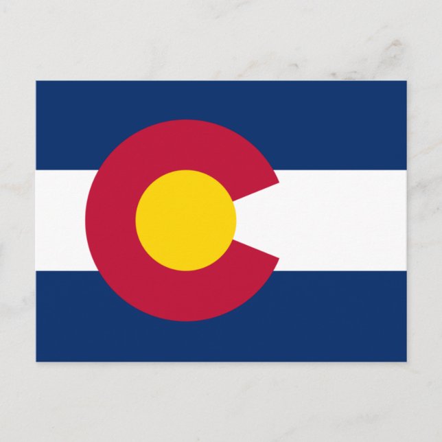 Colorado Flag Postcard (Front)