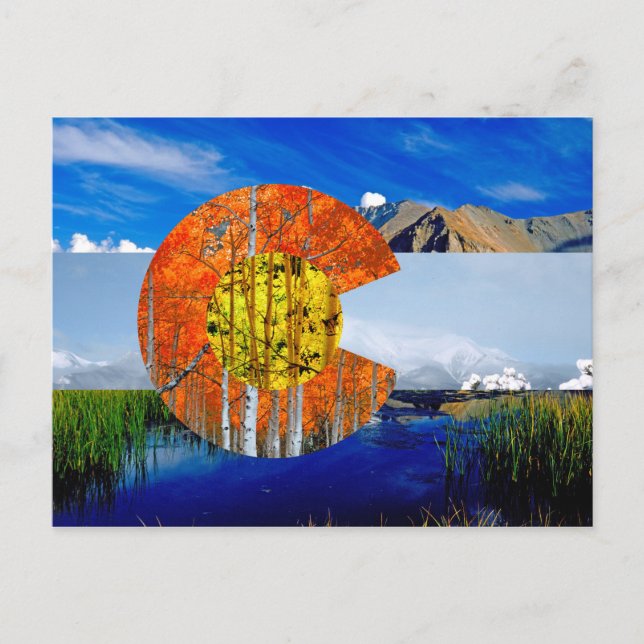 Colorado Flag Postcard (Front)