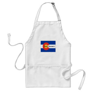 Colorado Flag Poudre University Apron