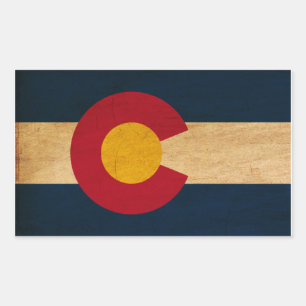 Colorado Flag Rectangular Sticker