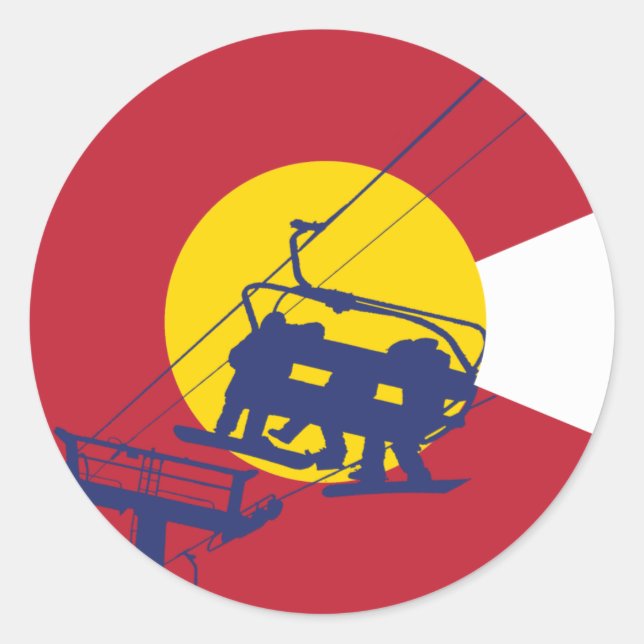 Colorado Flag Sticker (Front)