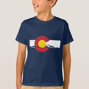 Colorado Flag T-Shirt - Rocky Mountains - Denver