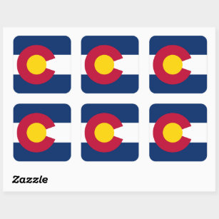 Colorado Flag, The Centennial State, Coloradans Square Sticker