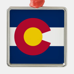 Colorado Flag The Centennial State Metal Ornament