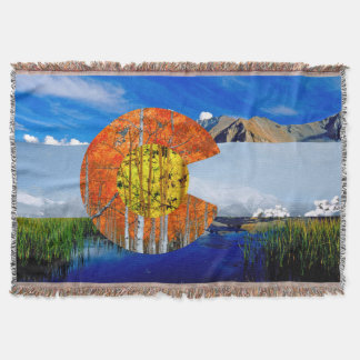 Colorado Flag Throw Blanket