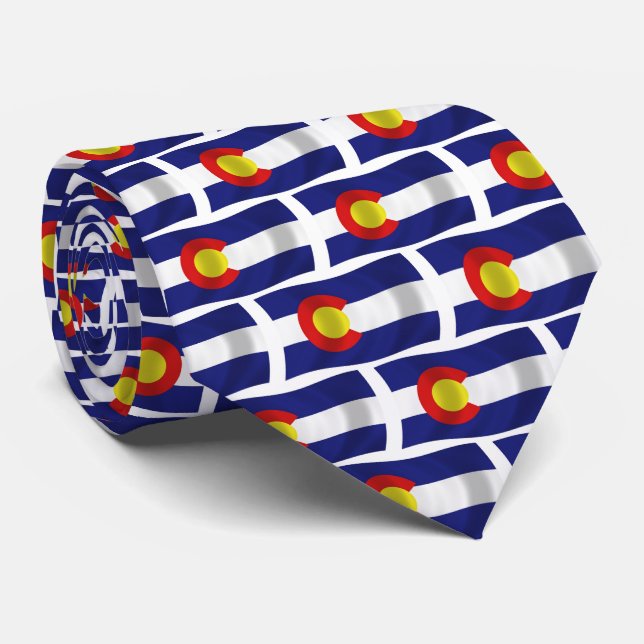 Colorado Flag Tie (Rolled)