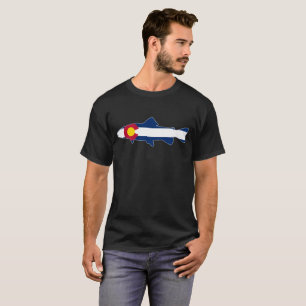 Colorado Flag Trout Fish T-Shirt