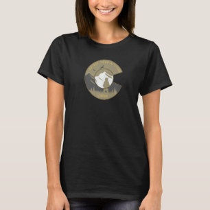 Colorado Flag Vintage Outdoors Mountain Graphic De T-Shirt