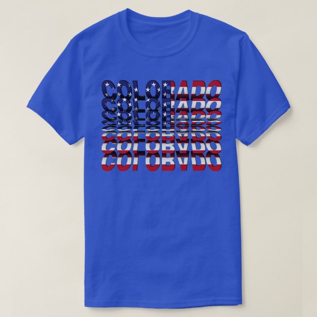 Colorado Flip Text effect T-Shirt (Design Front)
