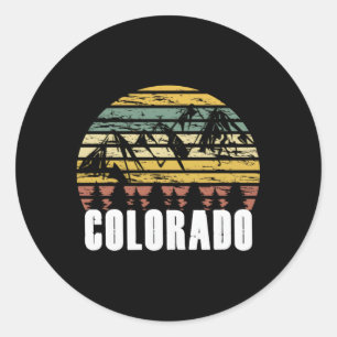 Colorado For Coloradans Distressed Classic Round Sticker