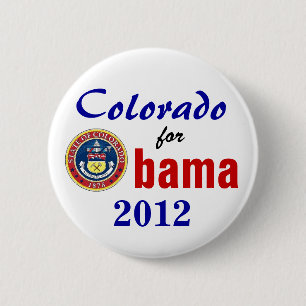 Colorado for Obama 2012 6 Cm Round Badge