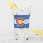 Colorado Fourteeners 14ers State Flag Glass