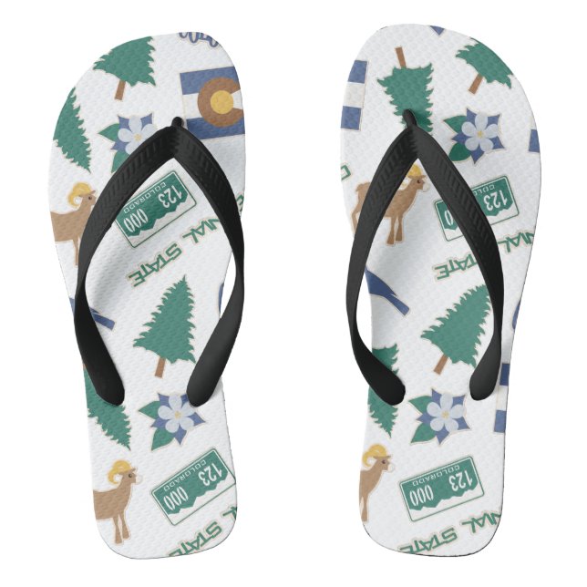Colorado Fun Pattern Thongs (Footbed)