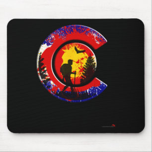 Colorado Hiking 14ers Rocky Mountain Hiker Mouse Pad