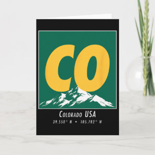 Colorado Hiking And Skiing Co Vintage Mountain Spo Card