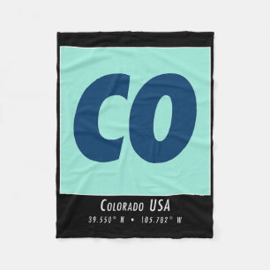 Colorado Hiking And Skiing Co Vintage Mountain Spo Fleece Blanket