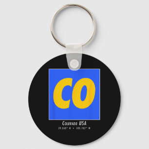 Colorado Hiking And Skiing Co Vintage Mountain Spo Key Ring