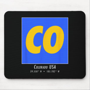 Colorado Hiking And Skiing Co Vintage Mountain Spo Mouse Pad