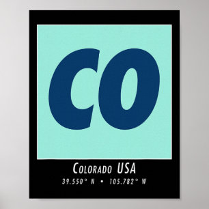 Colorado Hiking And Skiing Co Vintage Mountain Spo Poster