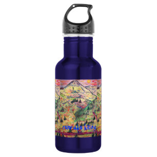 colorado hiking art 532 ml water bottle