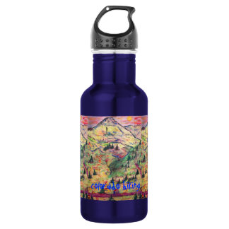 colorado hiking art 532 ml water bottle