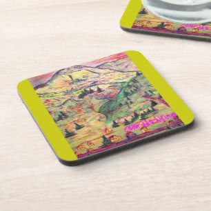 colorado hiking art coaster