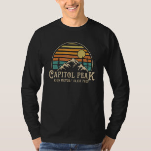 Colorado Hiking Outdoor Mountain Camping Capitol P T-Shirt