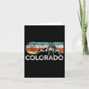 Colorado Hiking Retro 1  Card