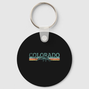 Colorado Hiking Travel Retro Key Ring