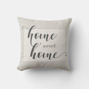 Colorado - Home Sweet Home burlap-look Cushion