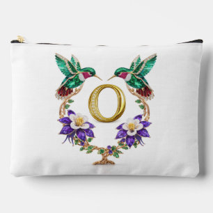 Colorado Hummingbird & Columbine Letter O Wedding Accessory Pouch