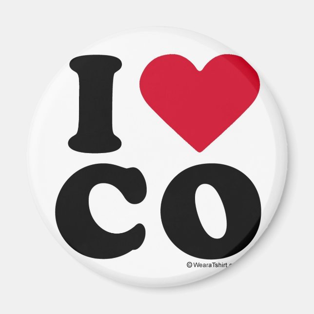 COLORADO - I LOVE CO- I LOVE COLORADO MAGNET (Front)