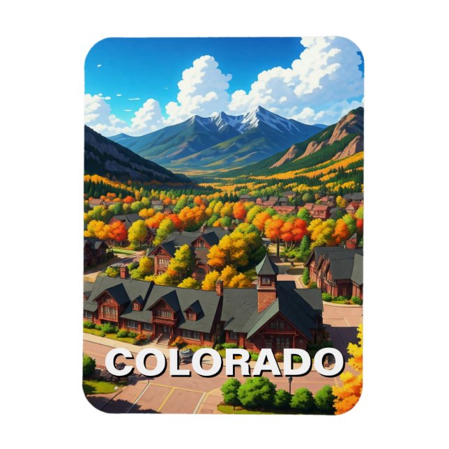 Colorado in the fall magnet (Vertical)